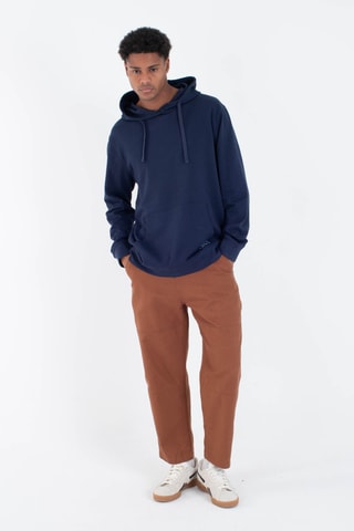 Fleece Sweater met Capuchon - Blauw
