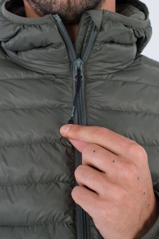 Gewatteerde Jas met Capuchon - Groen