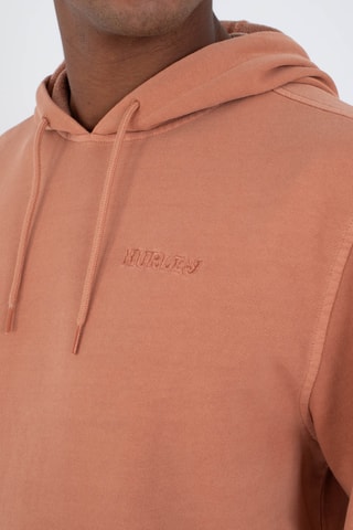 Fleece Sweater met Capuchon - Oranje