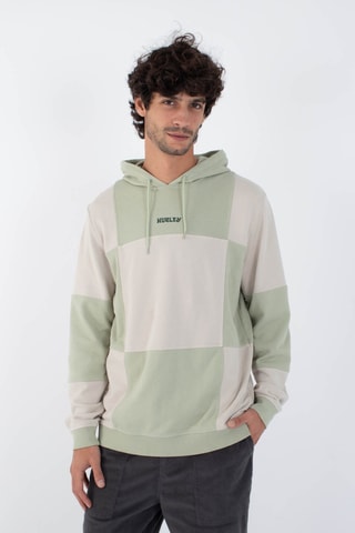 Fleece Sweater met Capuchon - Groen