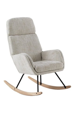 Fauteuil à bascule - Blanc - En polyester