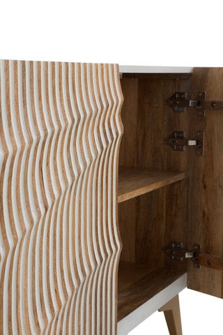 Buffet 4 portes en manguier - 177 x 38 x 75 cm