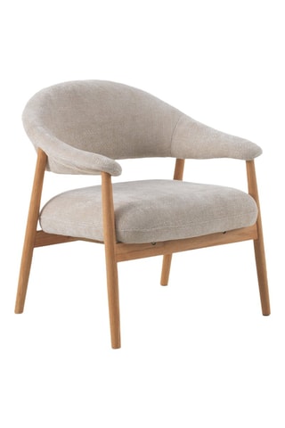Fauteuil - Blanc - En tissu chenille