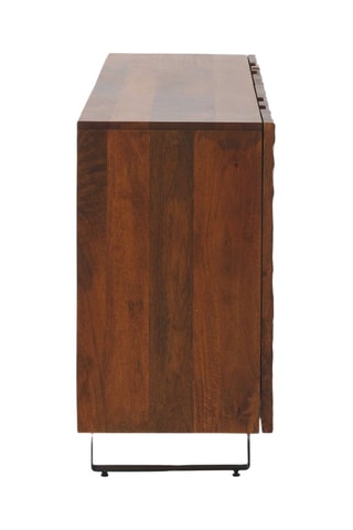 Buffet 4 portes en manguier massif - 177 x 75 x 38 cm