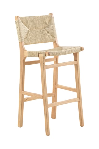 2 chaises en bois d'hévéa massif - 46 x 105 x 46 cm