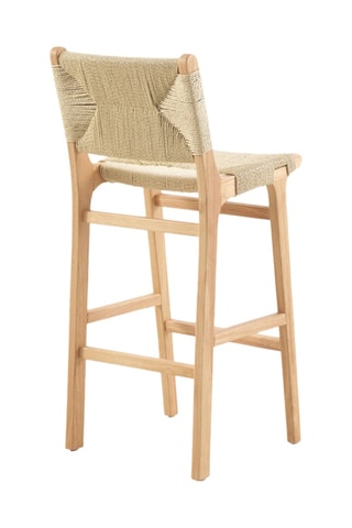 2 chaises en bois d'hévéa massif - 46 x 105 x 46 cm
