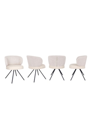4 chaises - Beige - 80 x 65 x 63 cm