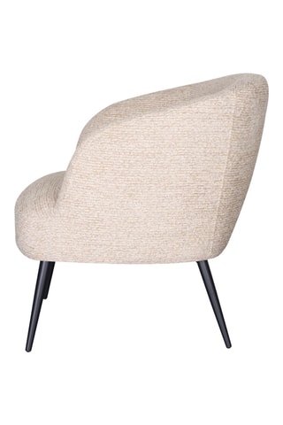 Fauteuil - Beige - En tissu chenille - 74 x 68 x 75 cm