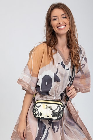 Sac bandoulière - Noir et blanc