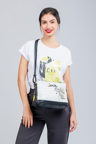 Sac bandoulière - Noir et blanc