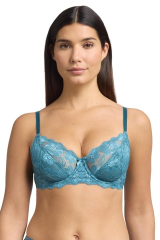 Soutien-gorge push-up Essentiel Elegance Lace - Turquoise