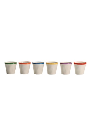 6 tasses à expresso en céramique Lido - 7 cl