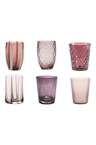 6 verres à eau Melting Pot - 38 cl