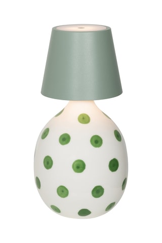 Lampe à poser LED Poldina Stopper - Vert sauge - 2,2 W
