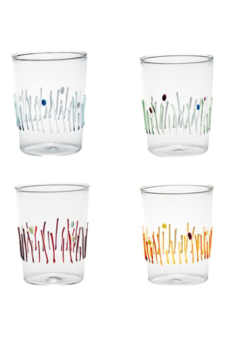 4 verres à eau en verre borosilicate Quattro Stagioni - 40 cl