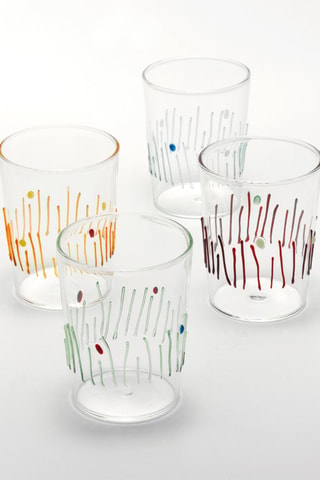 4 verres à eau en verre borosilicate Quattro Stagioni - 40 cl