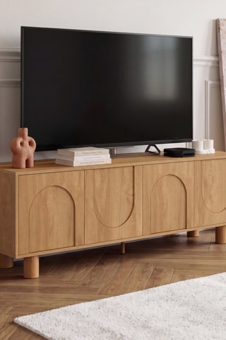 Meuble TV 4 portes - 140 x 50 x 40 cm