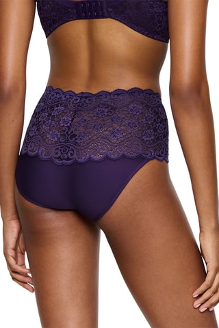 Slip Hoge Taille Maxi Amourette - Paars