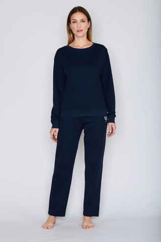 Pyjamasweater Comfort - Marineblauw