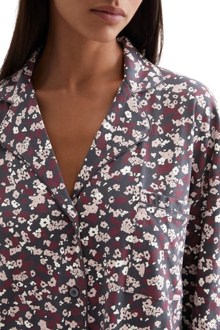 Pyjamajasje van biologisch katoen Mix & Match - Antraciet