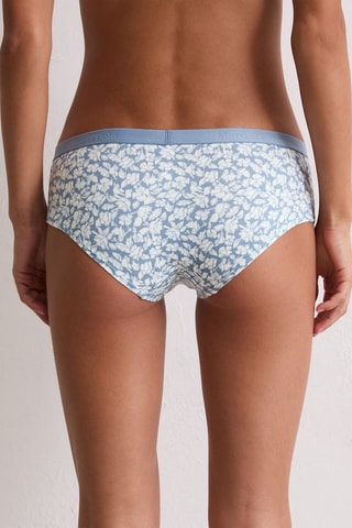 3 shortis de algodón orgánico Essentials - Azul 