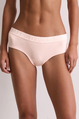 3 shortis de algodón orgánico Essentials - Rosa, blanco y malva 