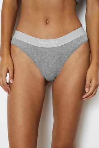 2 tangas Iconic Rib - Gris claro jaspeado 
