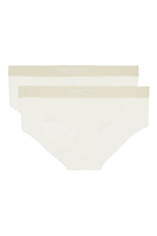 2 shortis Iconic Rib - Blanco 
