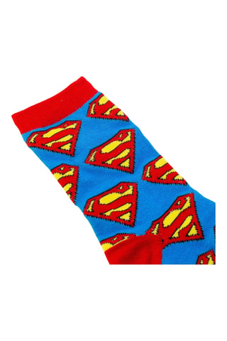 Calcetines y taza de cerámica Superman La Liga de la Justicia DC Comics - Azul ­- 32,5 cl