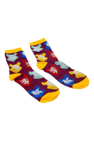 Calcetines y taza de cerámica Harry Potter - Burdeos y amarillo - 32,5 cl
