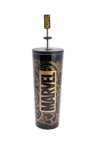 Vaso isotérmico con pajita de acero inoxidable Los Vengadores Marvel - 77 cl