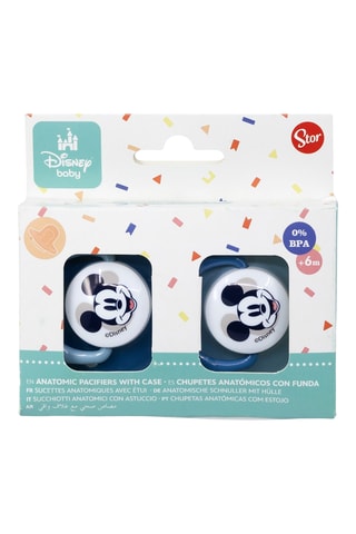 2 chupetes sin BPA Mickey Disney - Desde 6 meses