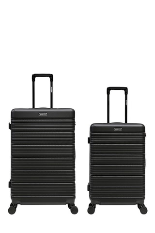 Valise semaine et valise grand volume Lugano (M/L) - 65,5/74,5 cm - Noir