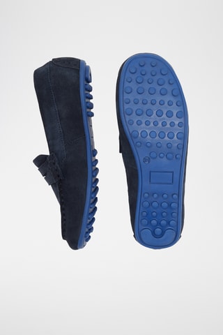 Mocasines de nobuk - Azul marino