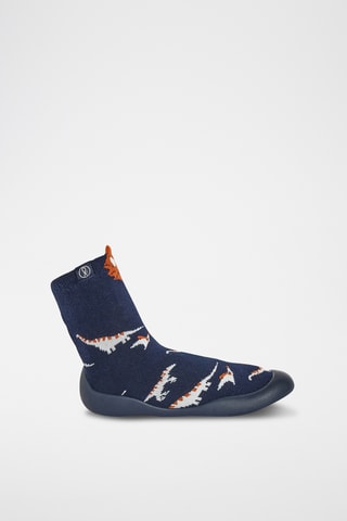 Botines tipo calcetín - Azul marino - Okaidi