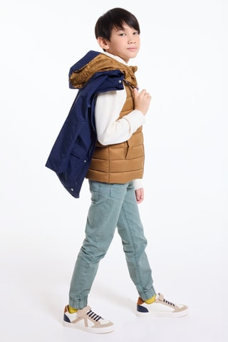 Parka 2 en 1 - Azul marino y camel - Okaïdi
