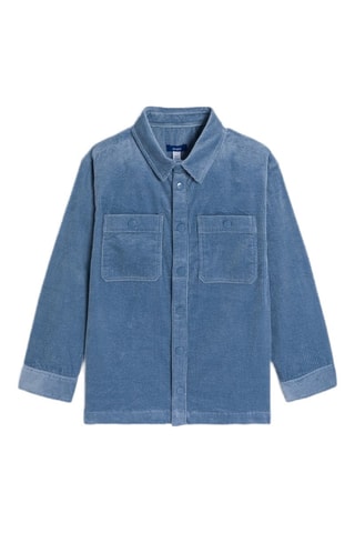 Camisa de pana - Azul cobalto - Okaïdi