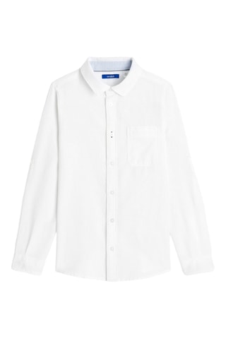 Camisa de lino - Blanco - Okaidi