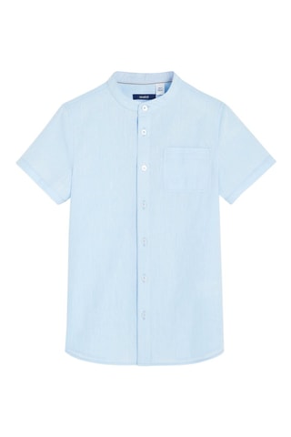 Camisa de lino - Celeste - Okaïdi