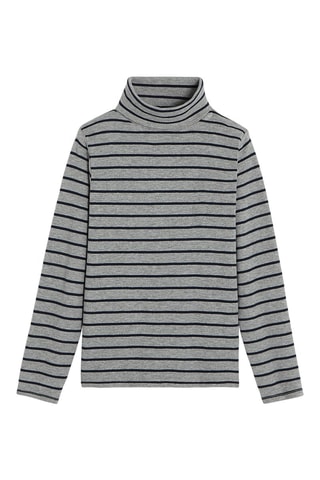 Jersey fino - Gris jaspeado y negro - Okaïdi
