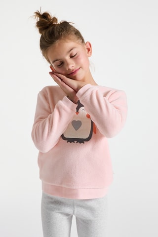 Pijama - Rosa y gris claro jaspeado - Okaïdi