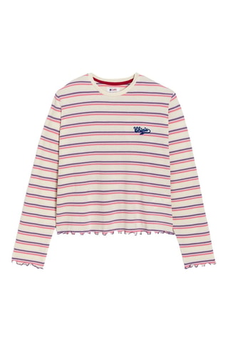 Camiseta - Violeta y crudo