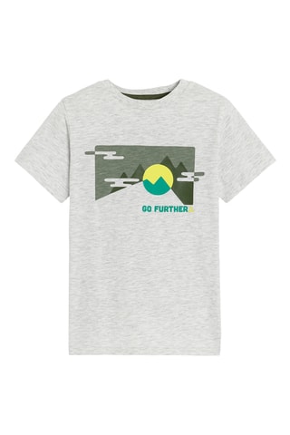 Camiseta - Gris jaspeado - Okaïdi