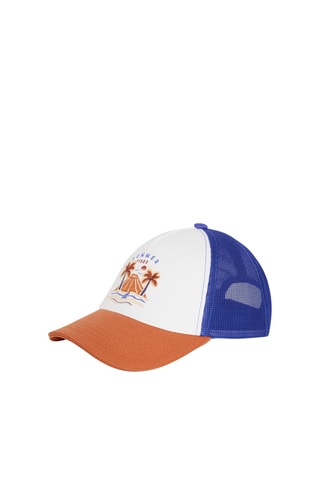 Gorra - Blanco y azul rey