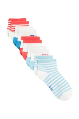 5 pares de calcetines cortos - Azul