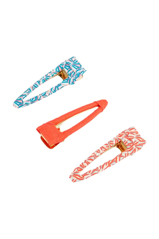 3 horquillas para el pelo - Coral