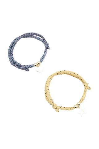 2 pulseras - Verde y amarillo