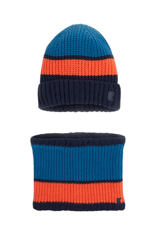 Gorro y cuello - Azul pato