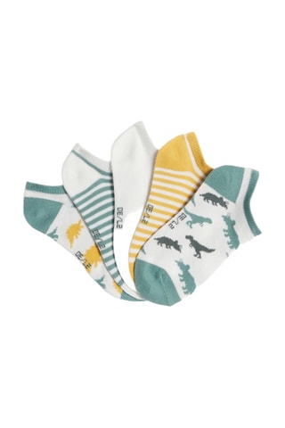 5 pares de calcetines cortos - Blanco