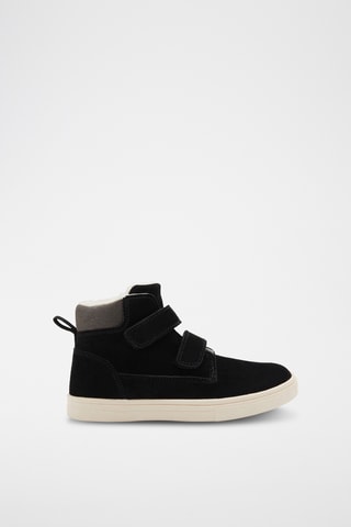 Botines de piel de serraje forrados - Negro